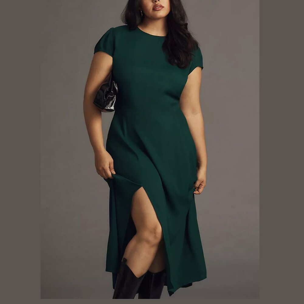 *With Flaw* Reformation Gavin Dress Emerald Green 22W Plus